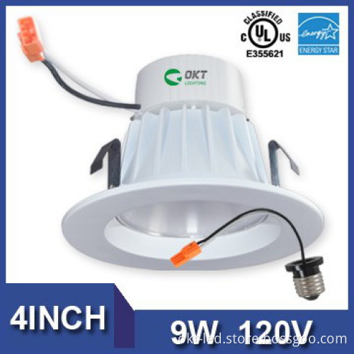 UL Energy Star certified 4inch 9W factory led down light with 685lm